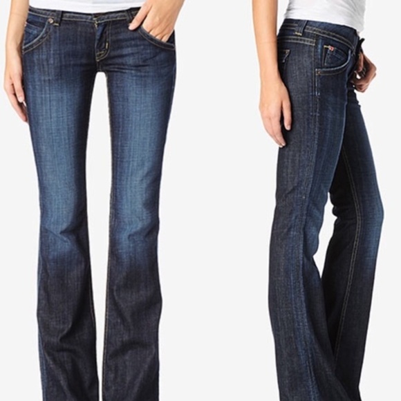 Hudson Jeans Denim - Hudson Low Rise Jeans in Dark Wash